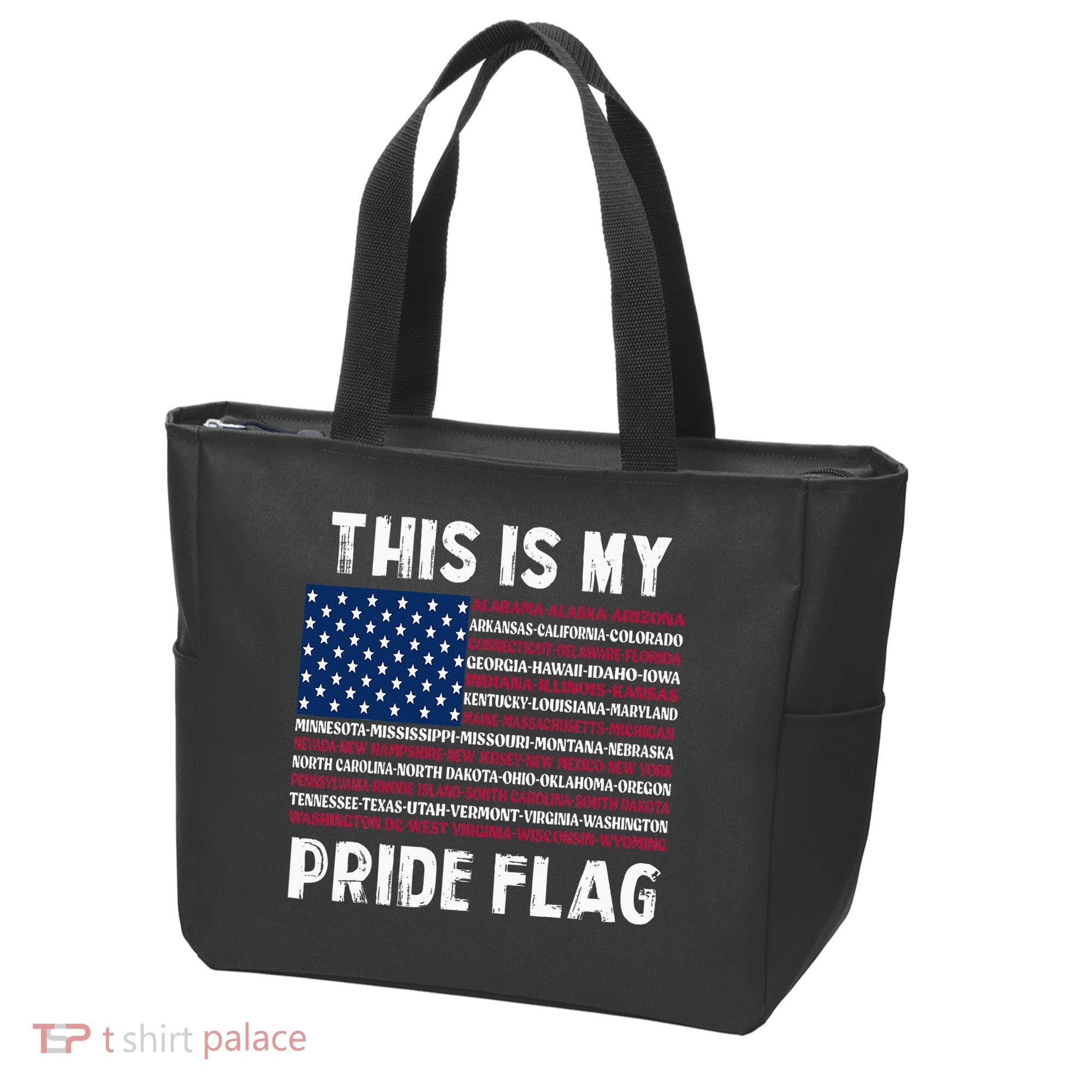 This Is My Pride Flag USA US Flag Patriotic Tote Bag