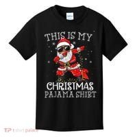This Is My Christmas Pajama Dabbing African American Santa Kids T-Shirt thumb 0