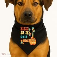 This Is My 60's Costume 60s Party Outfit Groovy Hippie Style USA-Made Doggie Bandana thumb 1