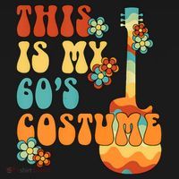 This Is My 60's Costume 60s Party Outfit Groovy Hippie Style T-Shirt thumb 7