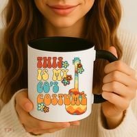 This Is My 60's Costume 60s Party Outfit Groovy Hippie Style Coffee Mug thumb 3