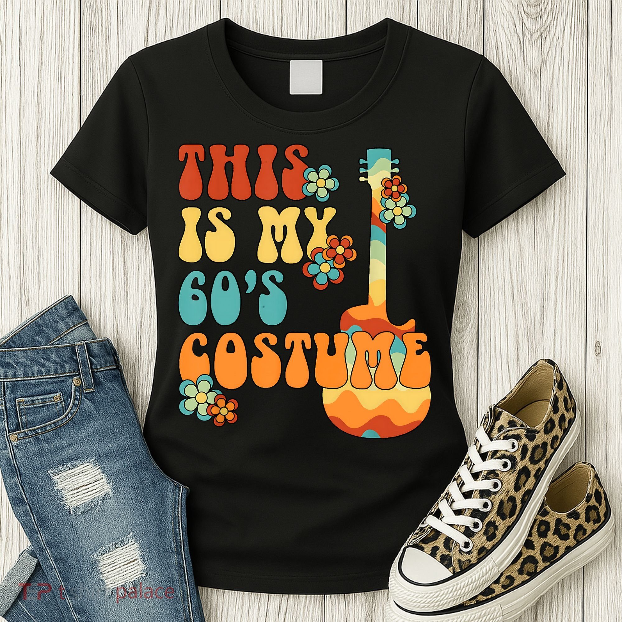 This Is My 60's Costume 60s Party Outfit Groovy Hippie Style Women's T-Shirt
