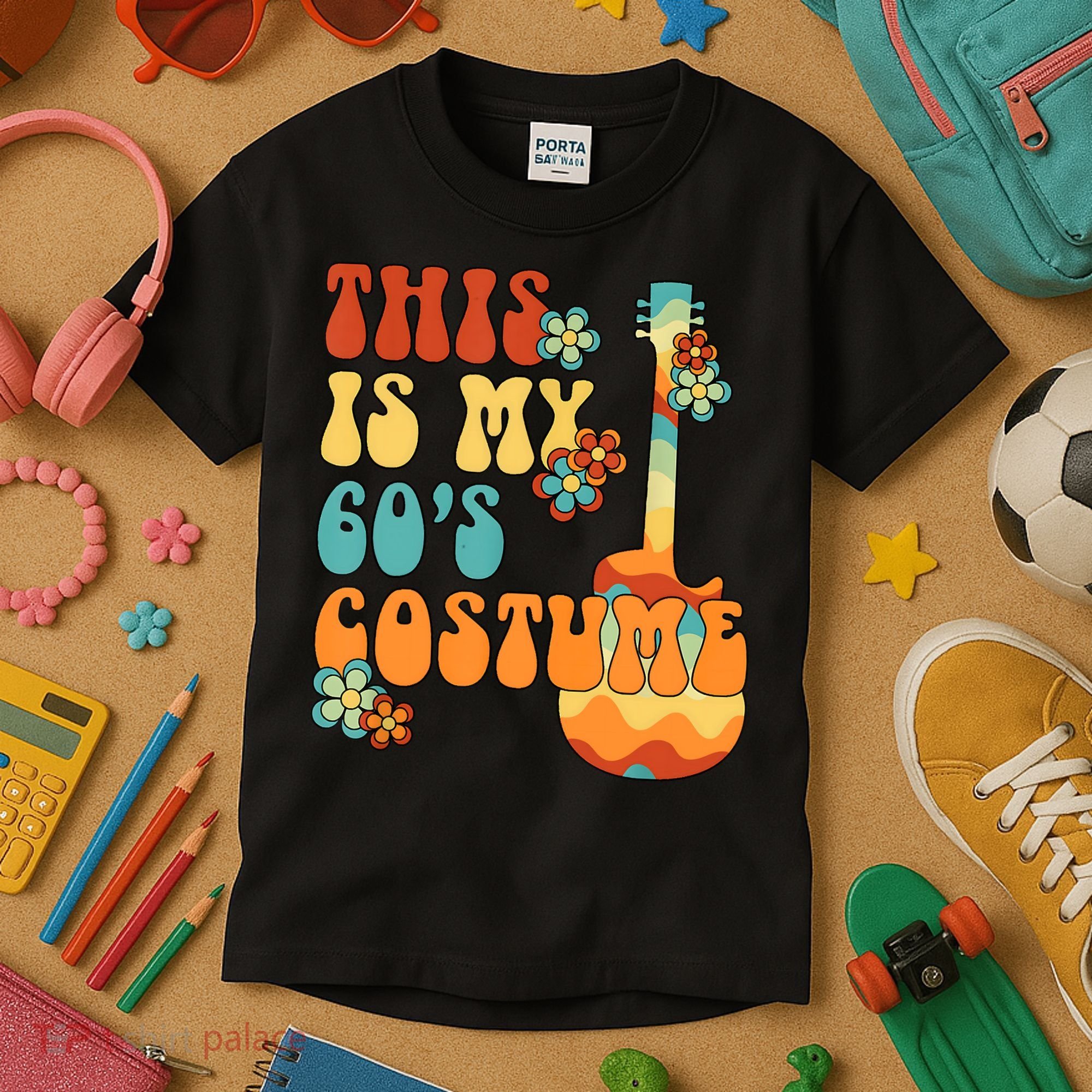 This Is My 60's Costume 60s Party Outfit Groovy Hippie Style Kids T-Shirt