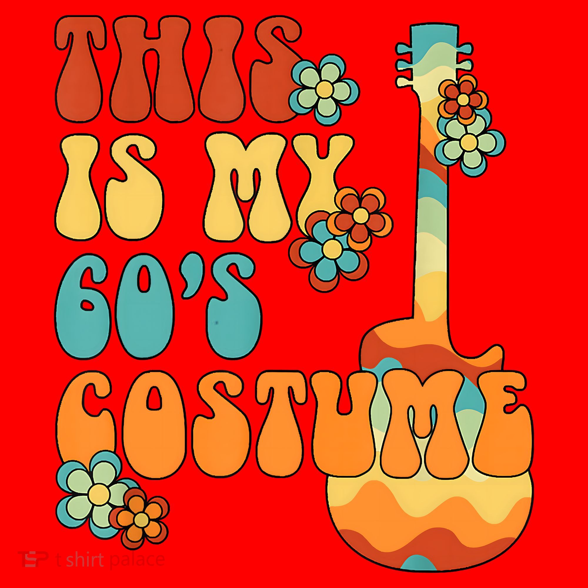 This Is My 60's Costume 60s Party Outfit Groovy Hippie Style Santa Hat