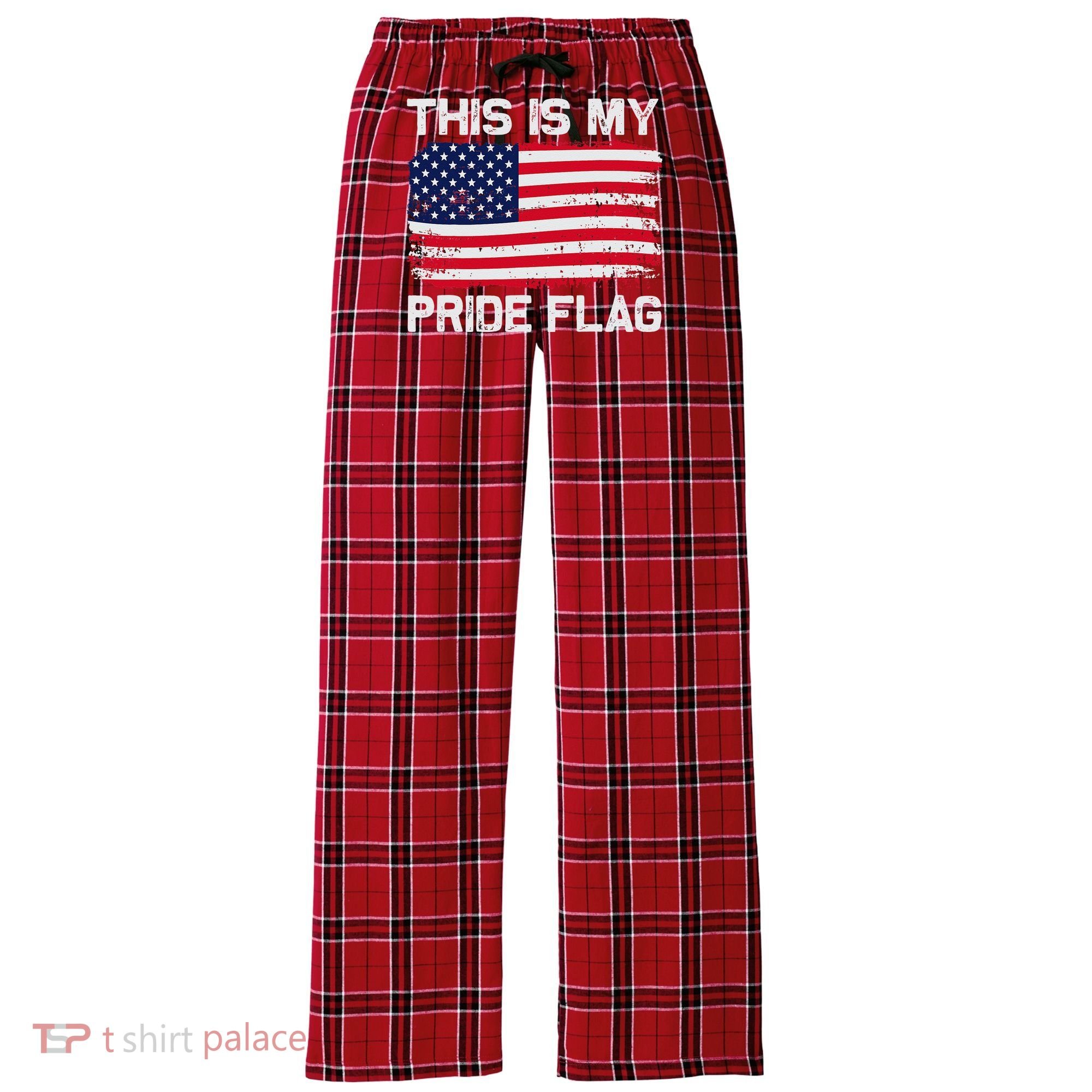 This Is My Pride Flag Women's Flannel Plaid Pajama Pants