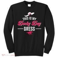 This Is My Derby Day Dress Funny Racing Horse Sweatshirt thumb 0