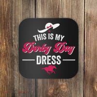 This Is My Derby Day Dress Funny Racing Horse Coaster thumb 0
