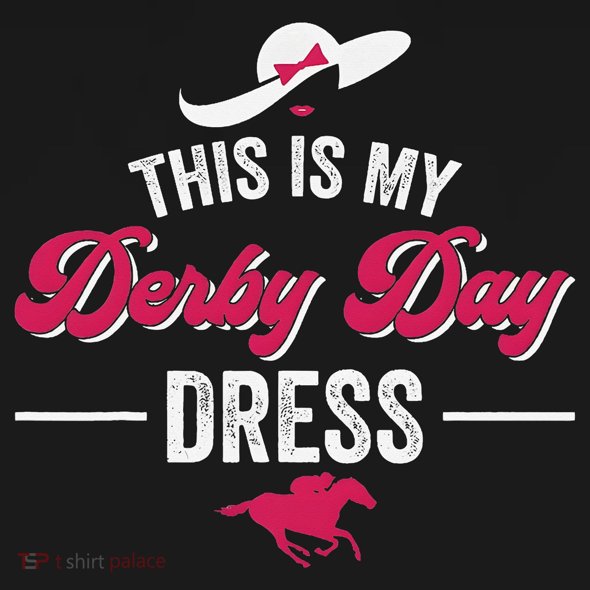 This Is My Derby Day Dress Funny Racing Horse Women's Hoodie