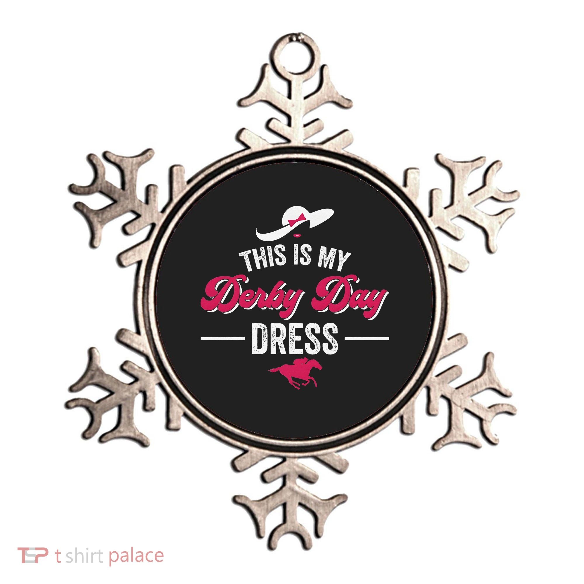 This Is My Derby Day Dress Funny Racing Horse Ornament
