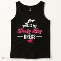 This Is My Derby Day Dress Funny Racing Horse Tank Top thumb 2