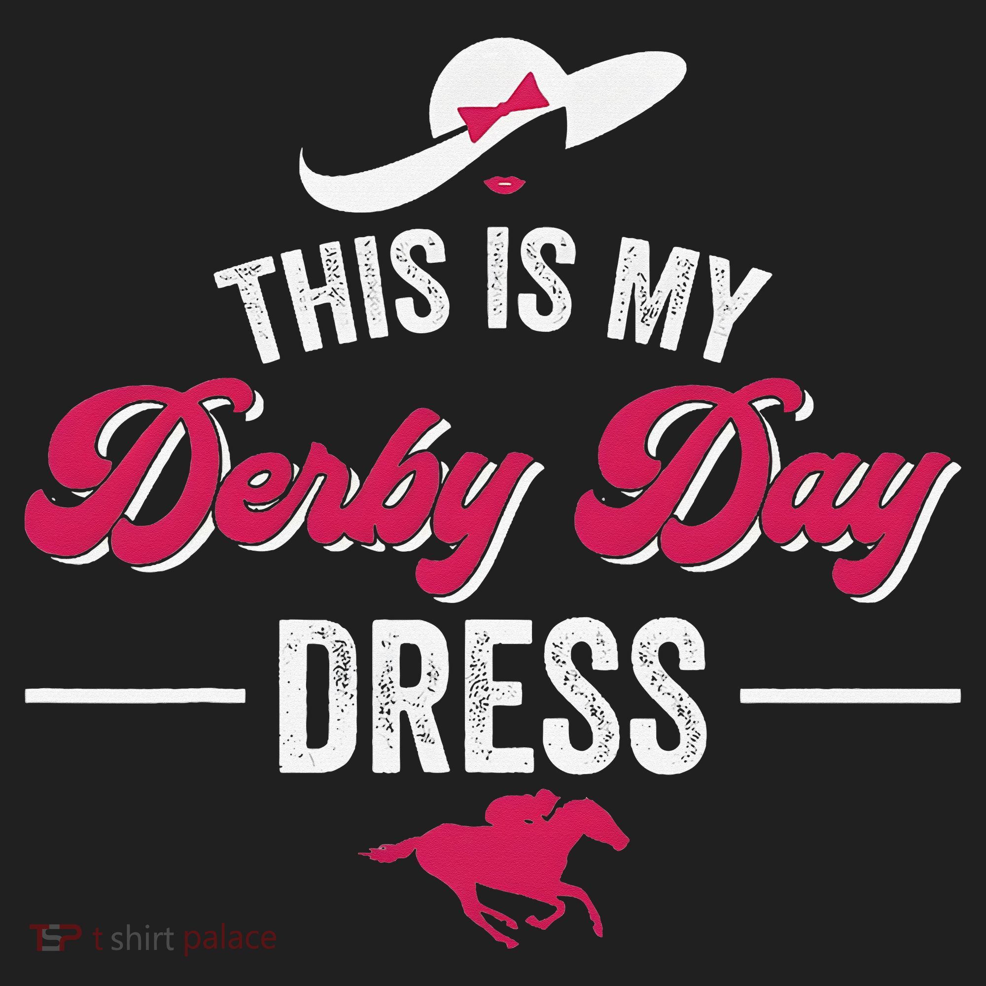 This Is My Derby Day Dress Funny Racing Horse Golf Towel