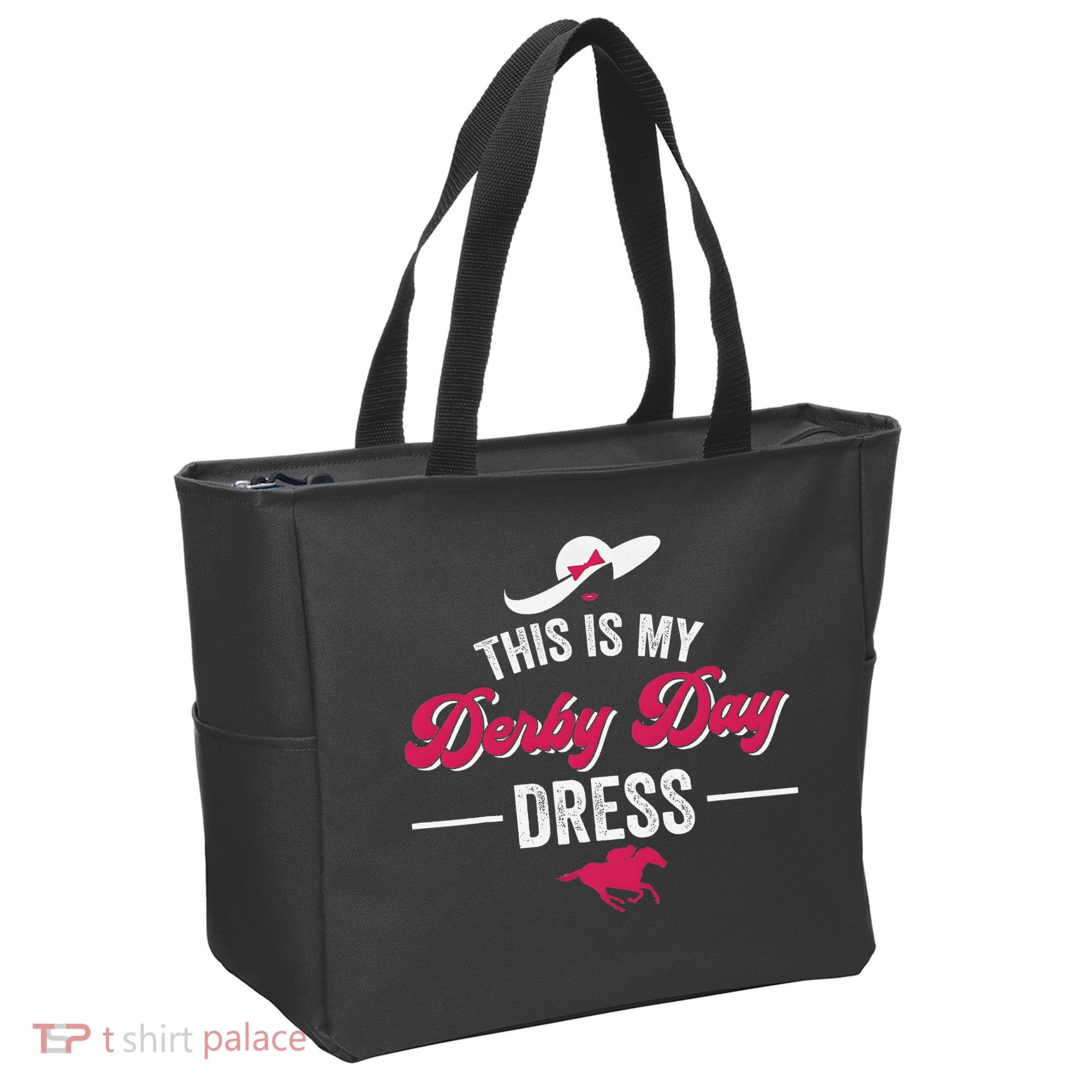 This Is My Derby Day Dress Funny Racing Horse Tote Bag