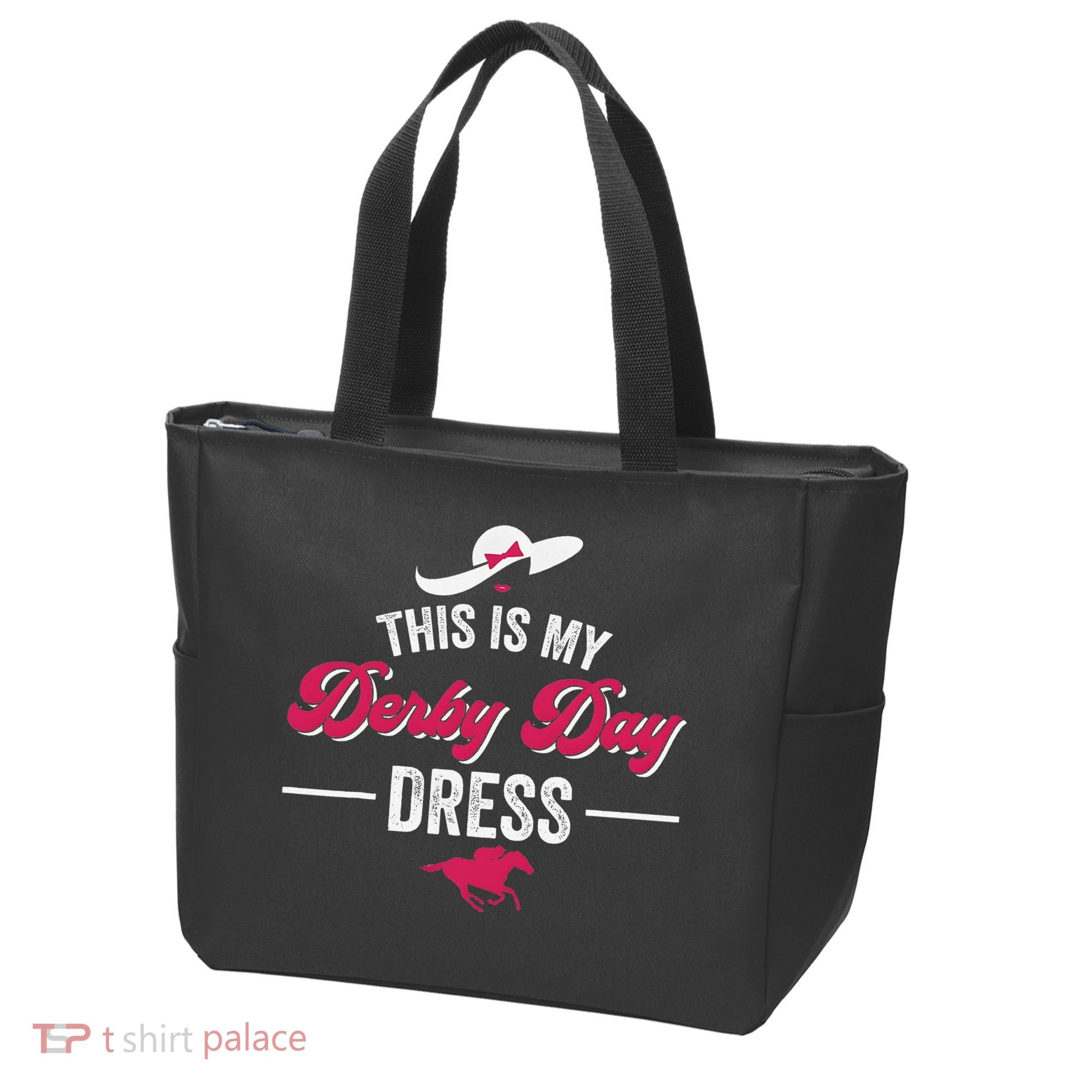 This Is My Derby Day Dress Funny Racing Horse Tote Bag