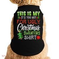 This Is My It's Too Hot For Ugly Christmas Sweaters Doggie Tank thumb 0