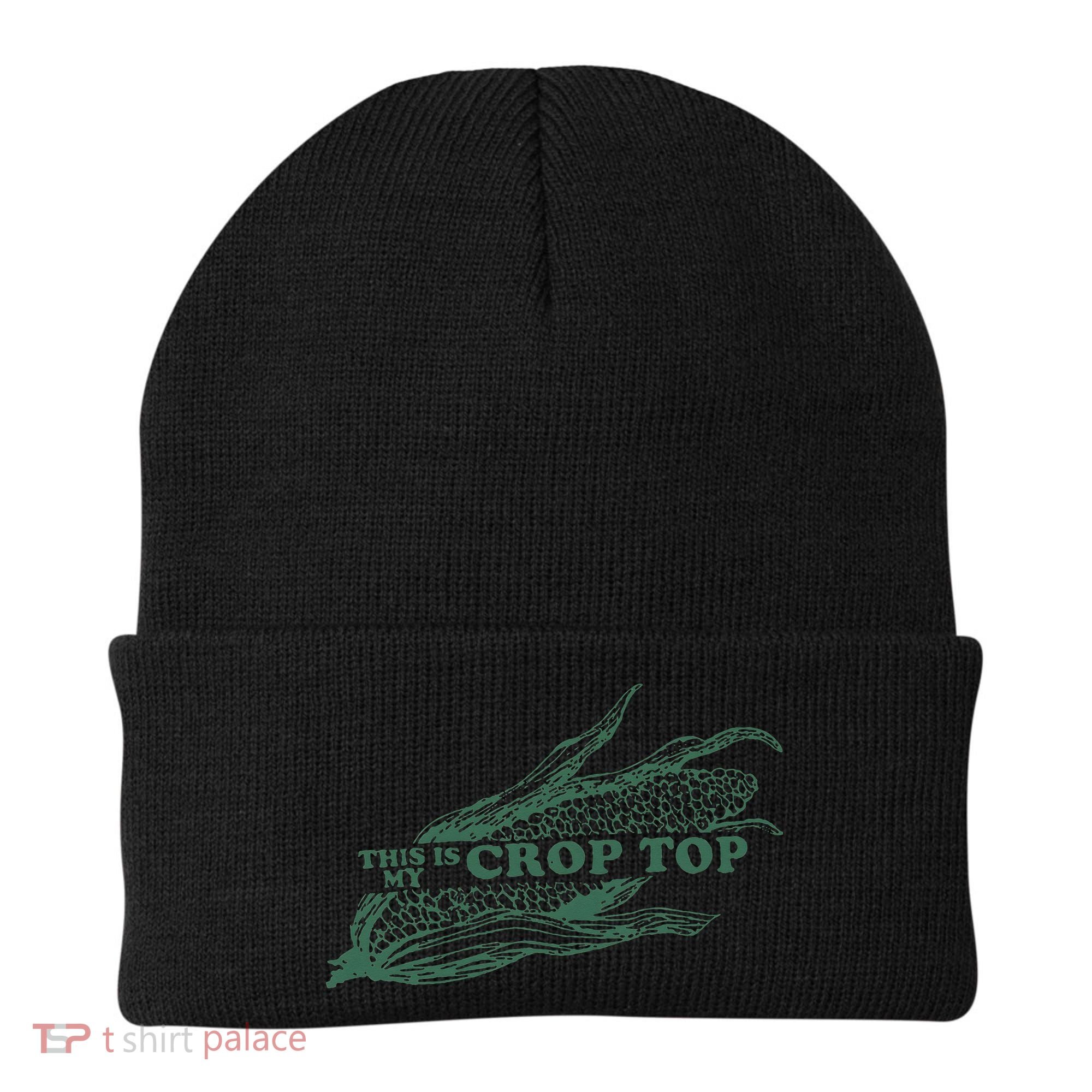 This Is My Crop Top Funny Farmer Farming Corn Lover Beanie