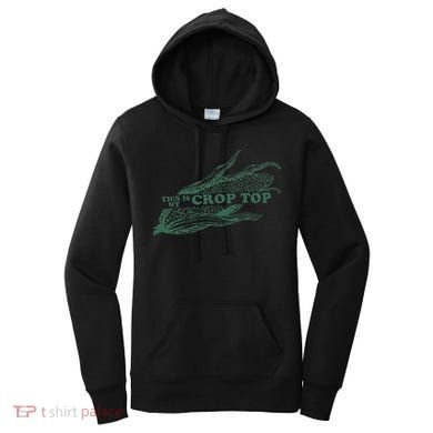 This Is My Crop Top Funny Farmer Farming Corn Lover Women's Hoodie