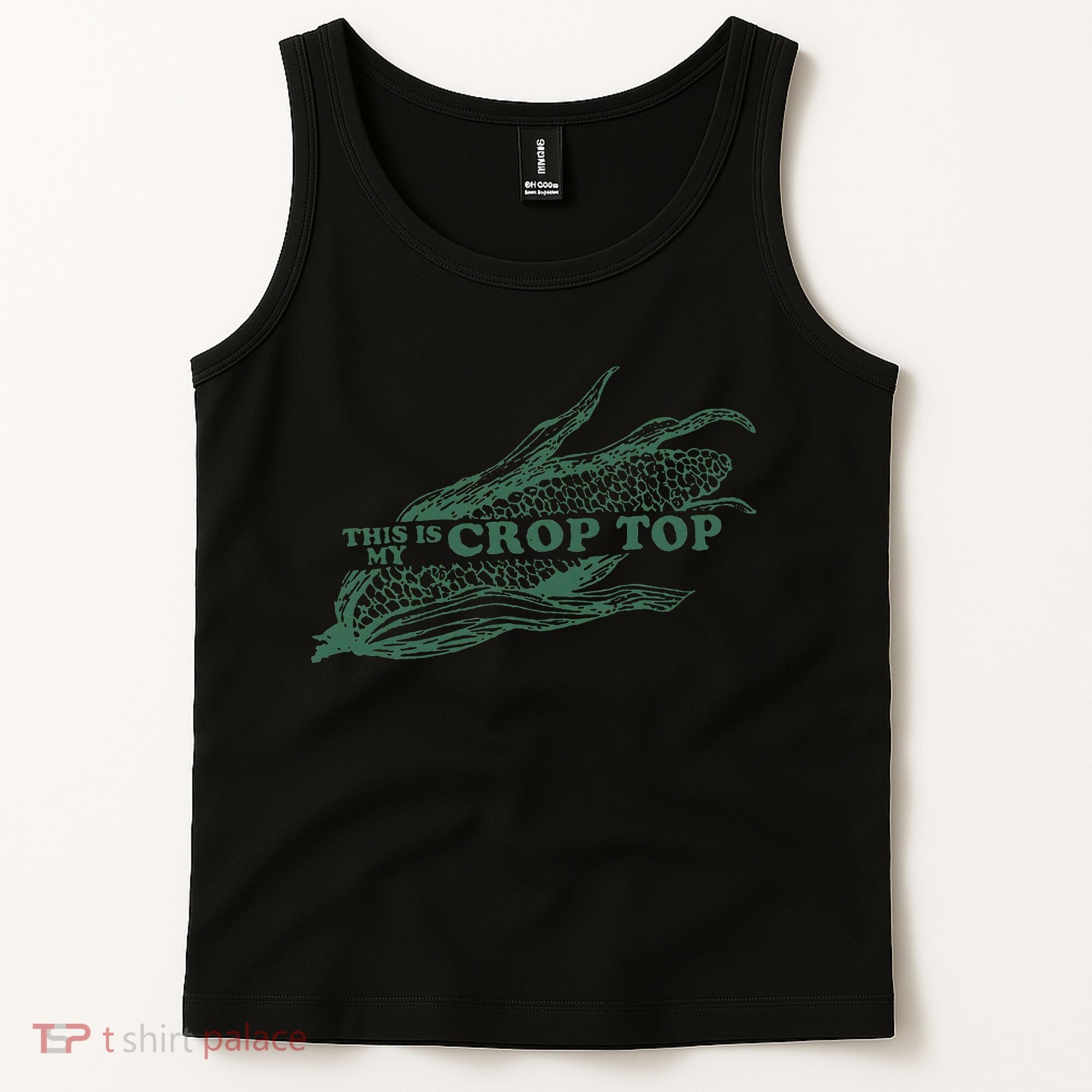This Is My Crop Top Funny Farmer Farming Corn Lover Tank Top