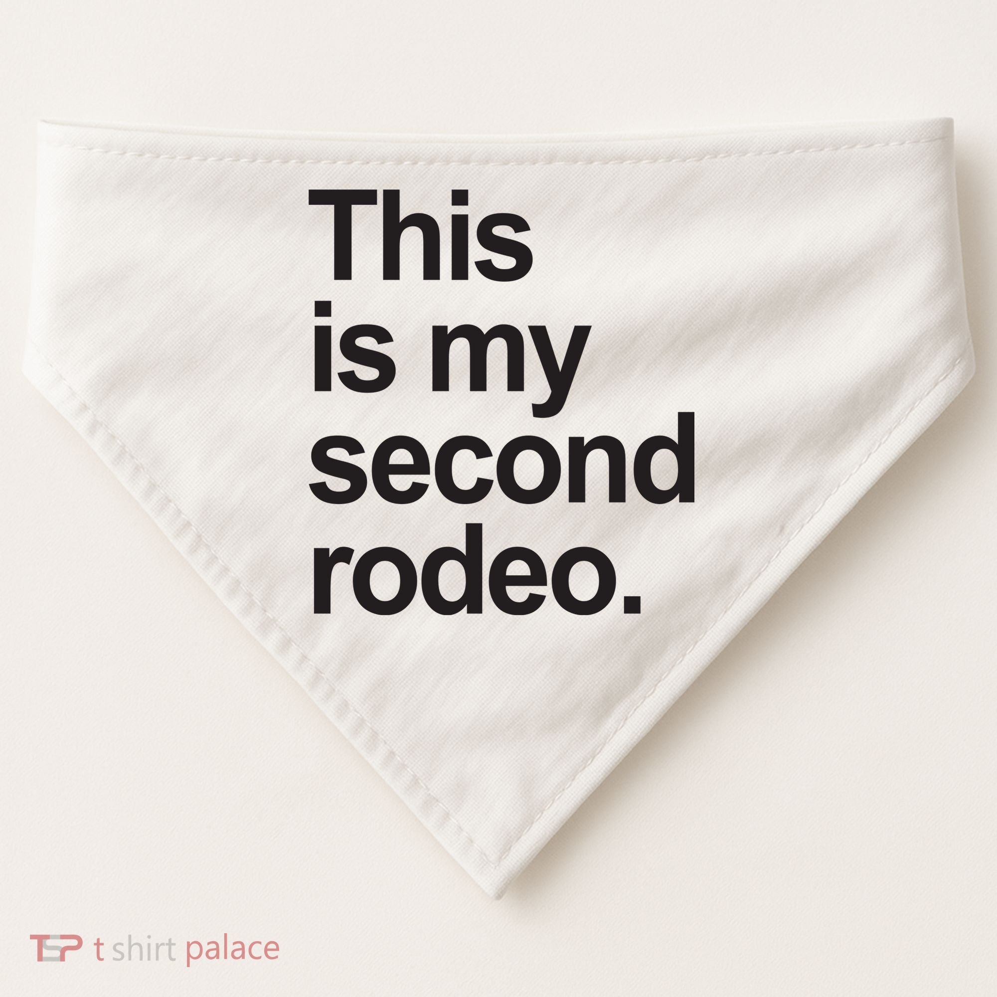 This Is My Second Rodeo USA-Made Doggie Bandana
