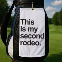 This Is My Second Rodeo Golf Towel thumb 2