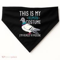 This Is My Human Costume Pigeon Racing Lover Bird Breeder USA-Made Doggie Bandana thumb 0