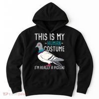 This Is My Human Costume Pigeon Racing Lover Bird Breeder Hoodie thumb 0