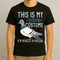 This Is My Human Costume Pigeon Racing Lover Bird Breeder T-Shirt thumb 3