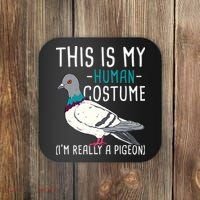 This Is My Human Costume Pigeon Racing Lover Bird Breeder Coaster thumb 0