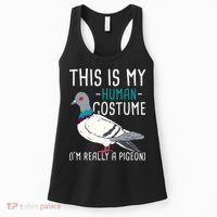 This Is My Human Costume Pigeon Racing Lover Bird Breeder Women's Tank Top thumb 0