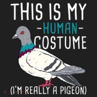 This Is My Human Costume Pigeon Racing Lover Bird Breeder Hat thumb 2