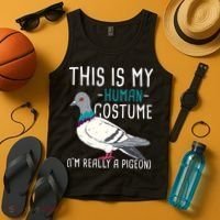 This Is My Human Costume Pigeon Racing Lover Bird Breeder Tank Top thumb 4