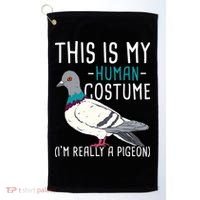 This Is My Human Costume Pigeon Racing Lover Bird Breeder Golf Towel thumb 0