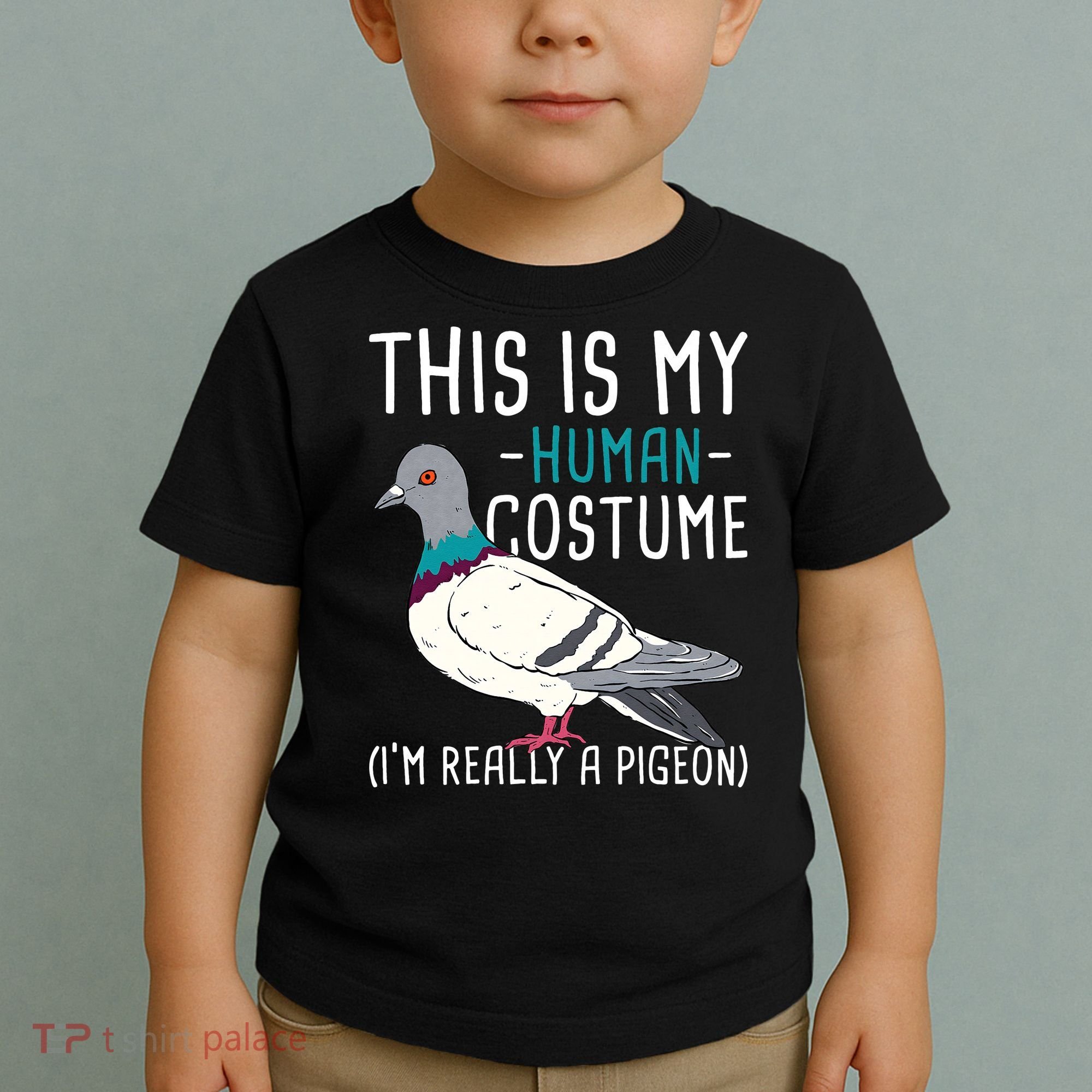 This Is My Human Costume Pigeon Racing Lover Bird Breeder Toddler T-Shirt
