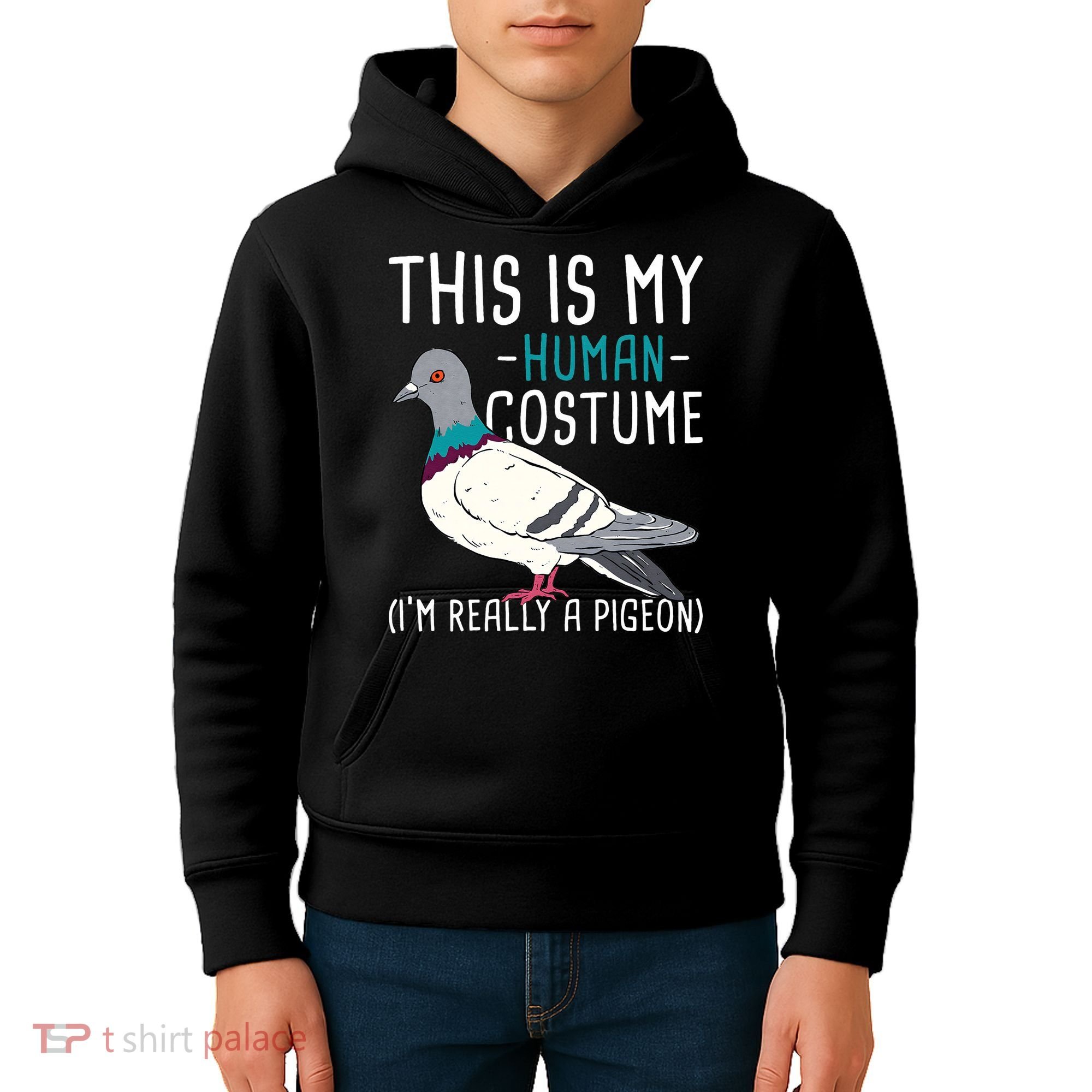 This Is My Human Costume Pigeon Racing Lover Bird Breeder Kids Hoodie