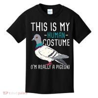 This Is My Human Costume Pigeon Racing Lover Bird Breeder Kids T-Shirt thumb 0