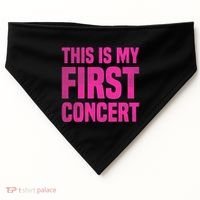 This Is My First Concert Music Event USA-Made Doggie Bandana thumb 0