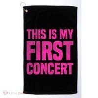 This Is My First Concert Music Event Golf Towel thumb 0