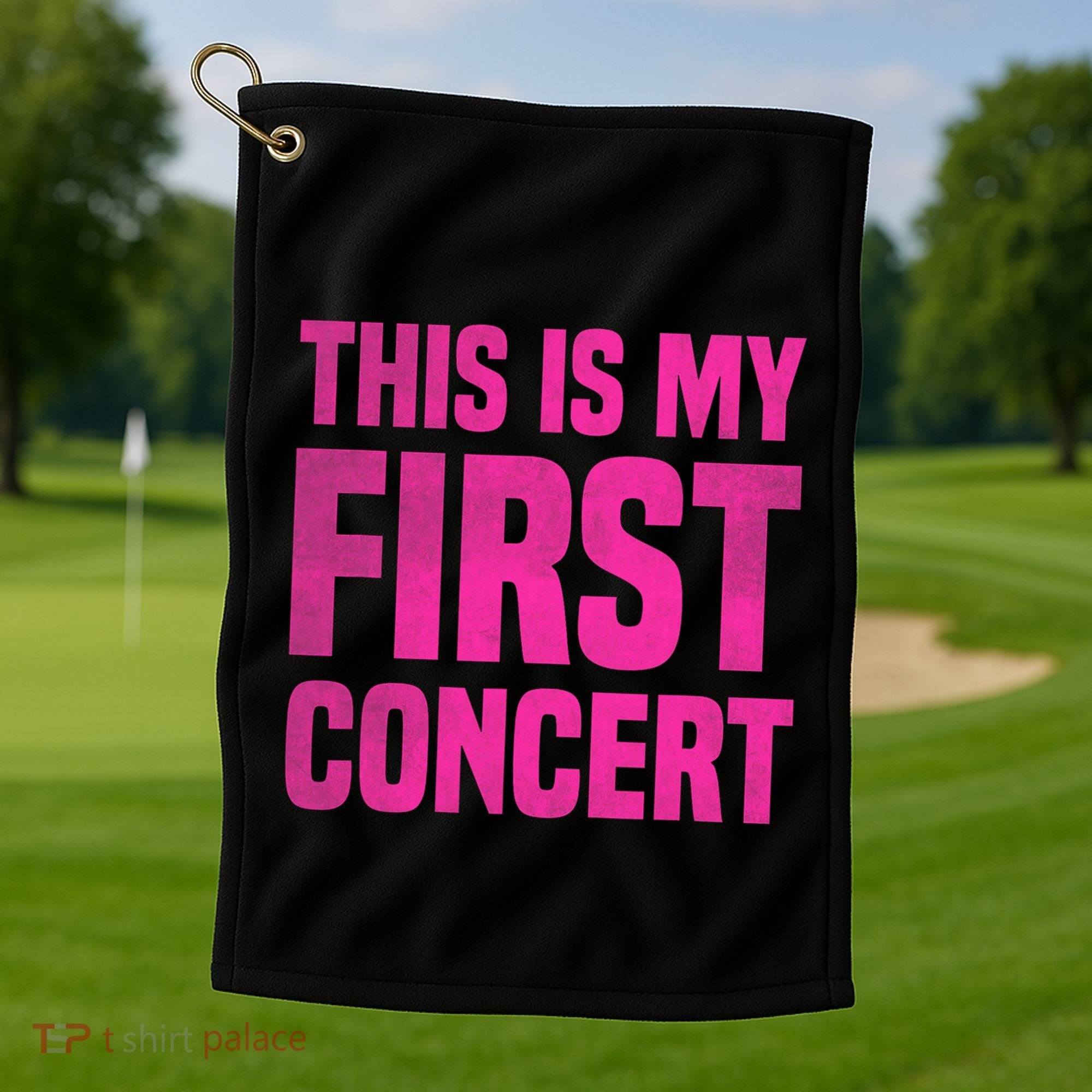 This Is My First Concert Music Event Golf Towel