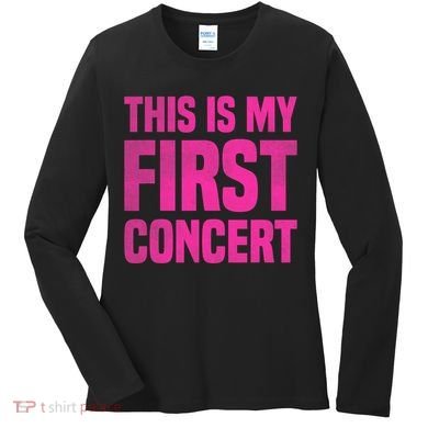 This Is My First Concert Music Event Women's Long Sleeve Shirt