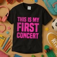 This Is My First Concert Music Event Kids T-Shirt thumb 3