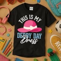 This Is My Derby Day Dress Kids T-Shirt thumb 3