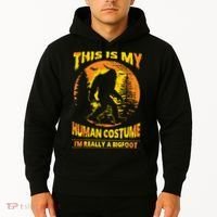 This Is My Human Costume I'm Really A Bigfoot Hoodie thumb 2