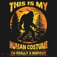 This Is My Human Costume I'm Really A Bigfoot Coaster thumb 2