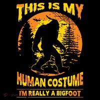 This Is My Human Costume I'm Really A Bigfoot Mousepad thumb 1