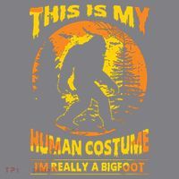 This Is My Human Costume I'm Really A Bigfoot Women's Hoodie thumb 2