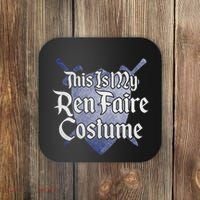 This Is My Ren Faire Costume Funny Renaissance Fair Graphic Coaster thumb 0