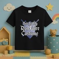 This Is My Ren Faire Costume Funny Renaissance Fair Graphic Toddler T-Shirt thumb 3