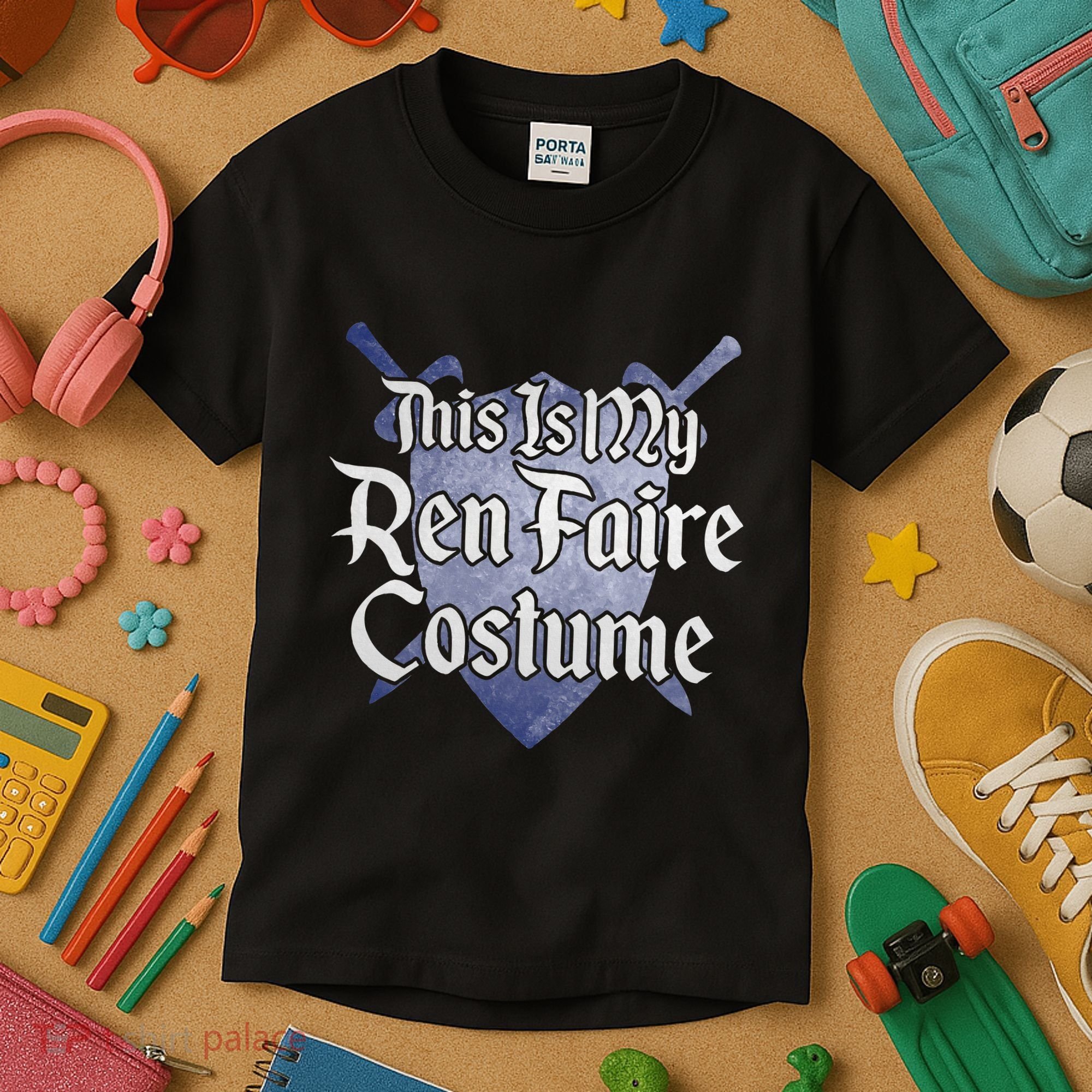 This Is My Ren Faire Costume Funny Renaissance Fair Graphic Kids T-Shirt