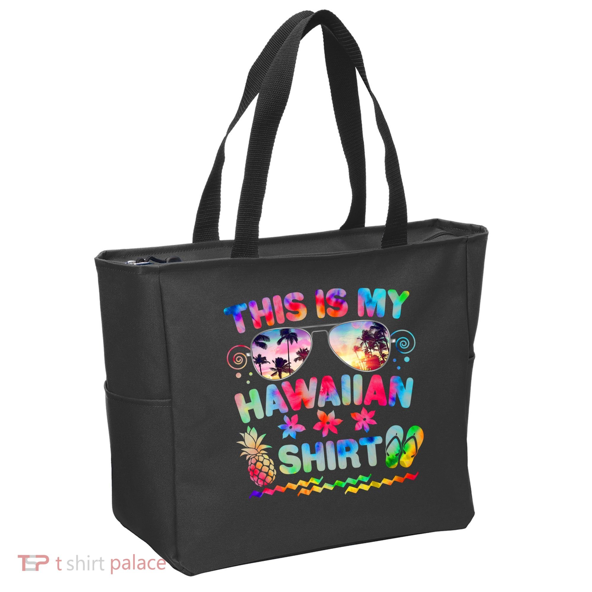 This Is My Hawaiian Shirt Tie Dye Sunglasses Tote Bag