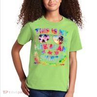 This Is My Hawaiian Shirt Tie Dye Sunglasses Kids T-Shirt thumb 2