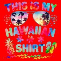 This Is My Hawaiian Shirt Tie Dye Sunglasses Santa Hat thumb 1